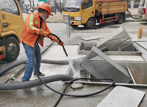 江边乡隔油池清理